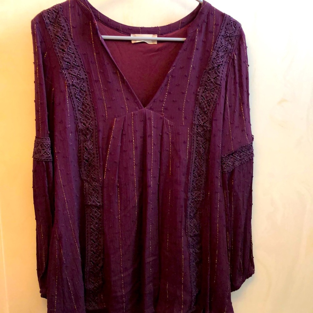 Purple and Gold Blousse